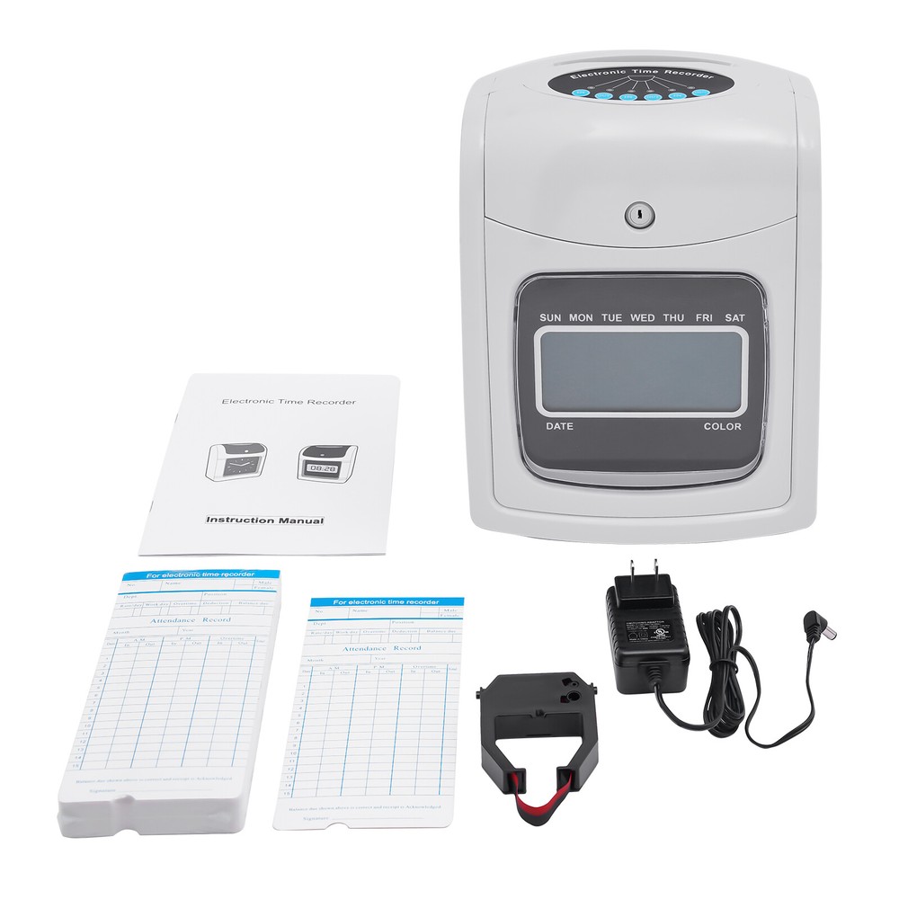 Pyramid Time System Model – Attendance Clock with LCD Display and Alerts