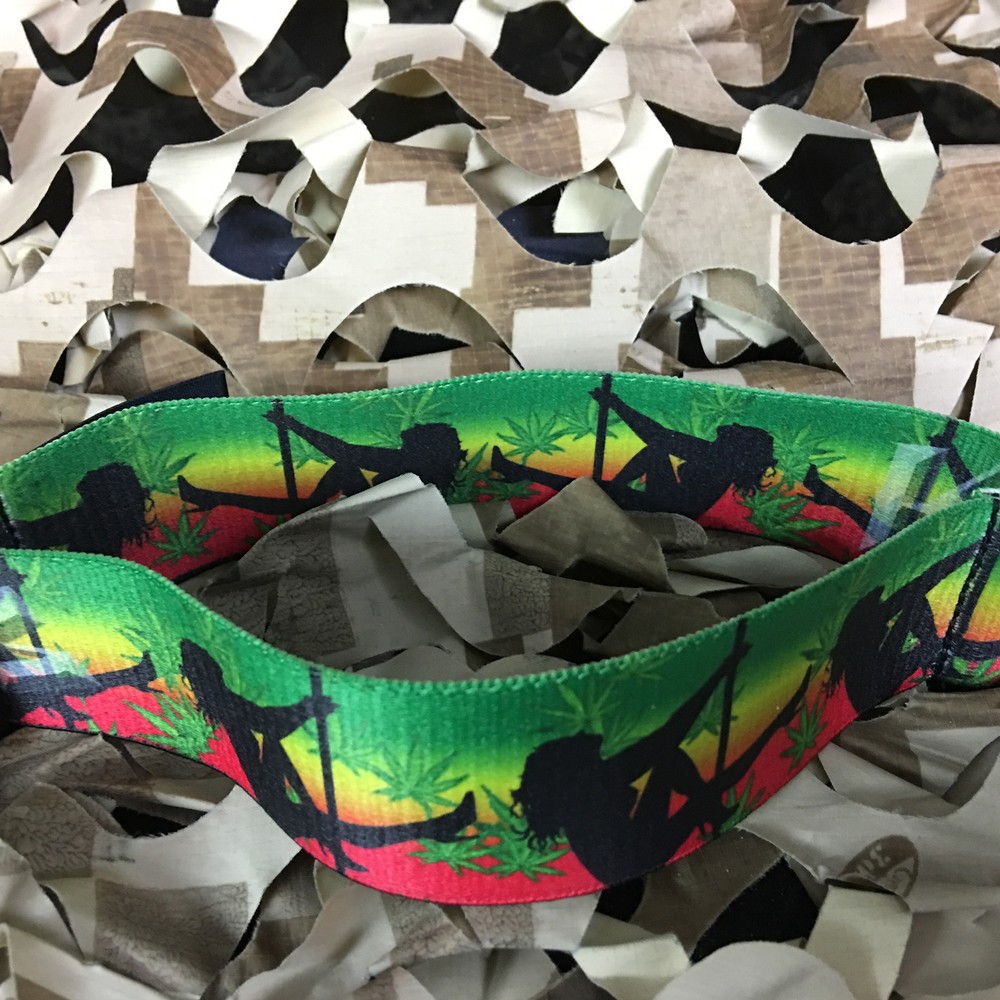 NEW KM Paintball Universal Mask Goggle Strap - 09 Rasta Stripper