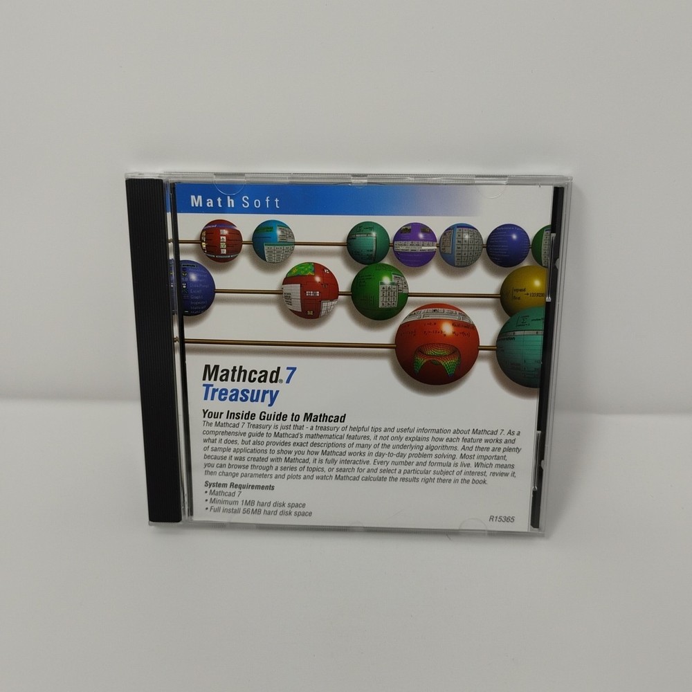 Mathsoft Mathcad 7 Professional MathConnex Treasury - 2 CDs & User Guides