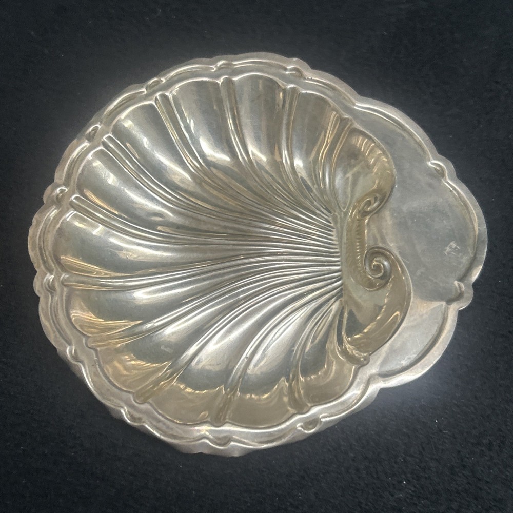 92g Sterling Silver Shell Nut Dish By Tuttle
