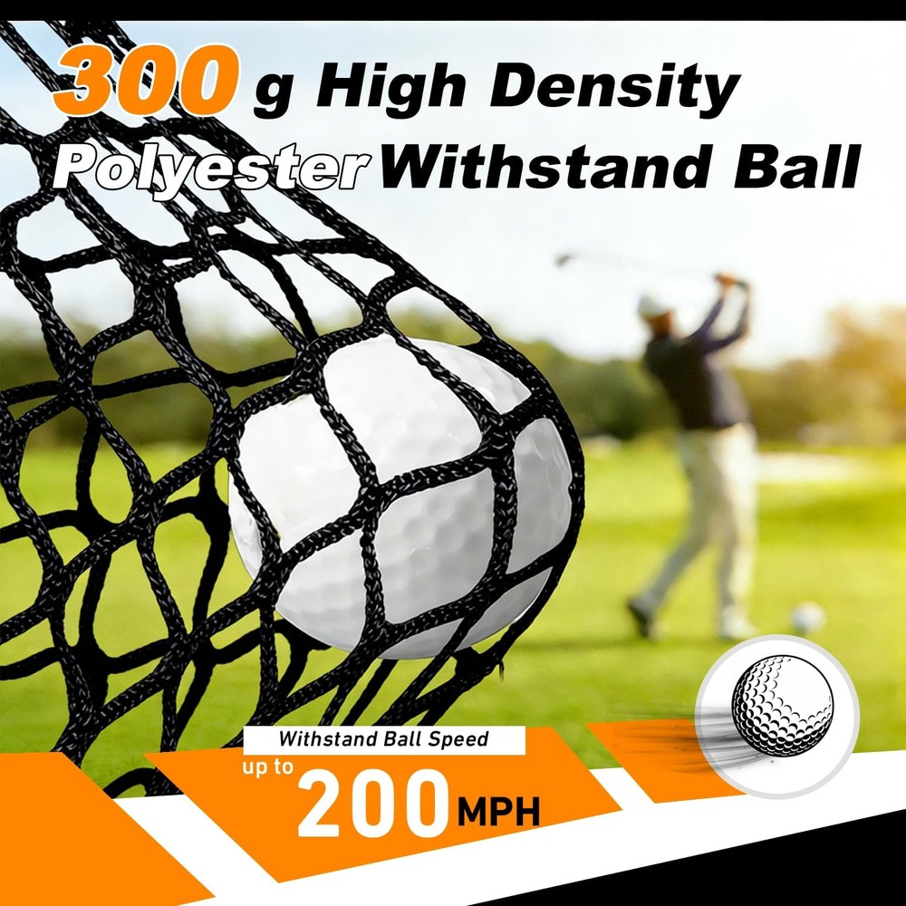 Golf Net: 8X6FT Training for Teens Beginners with Target Portable Indoor Outd...