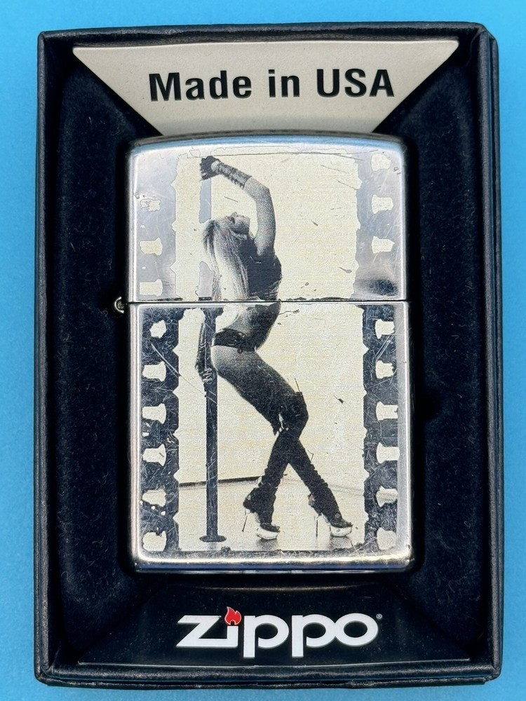 2015 Pole Dancer High Polish Chrome Zippo Lighter