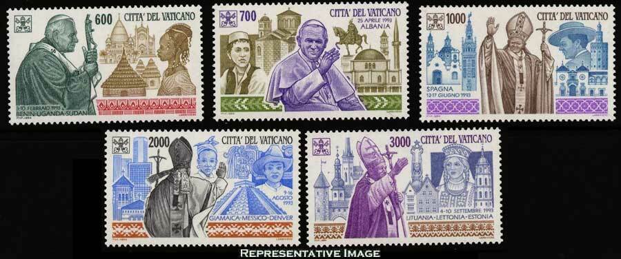 Vatican City Scott 963-967 Mint never hinged.