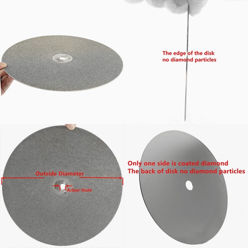 12" inch Grit 46-2000 Diamond Grinding Discs Abrasive Flat Lap Disk Stone Tools