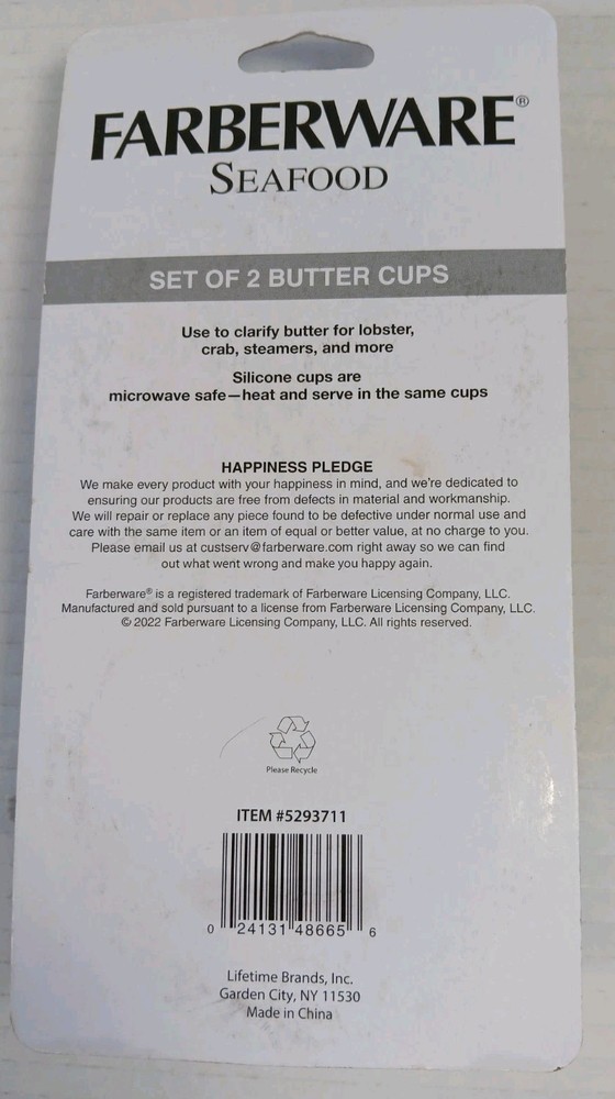 Farberware Seafood Blue Butter Cups