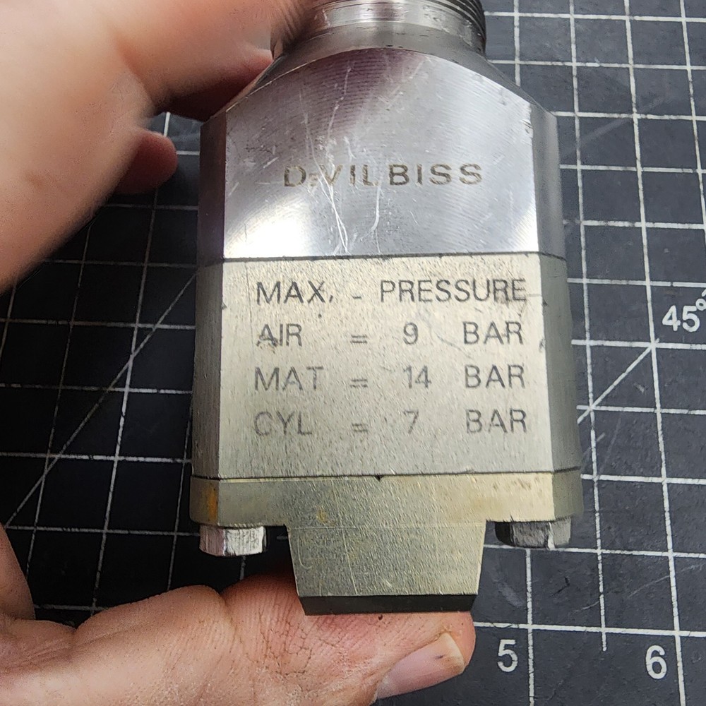 ITW DEVILBISS AGMD-514 HVLP Automatic Spray Gun 2051 [C8S2] #4