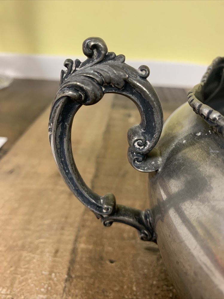 hard white metal silver plated bowl