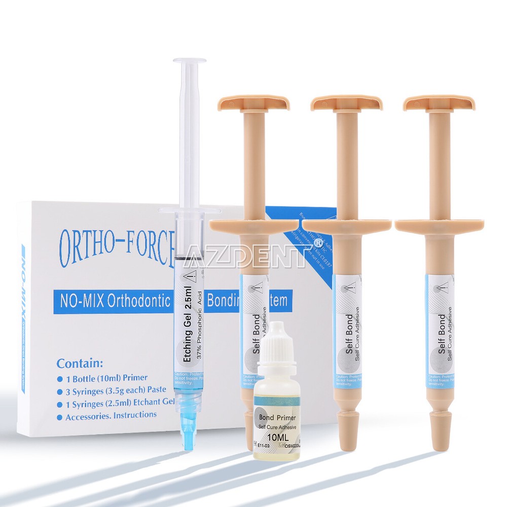 Dental Orthodontic Light Cure Brackets Bonding Adhesive Bonding Etch Gel System