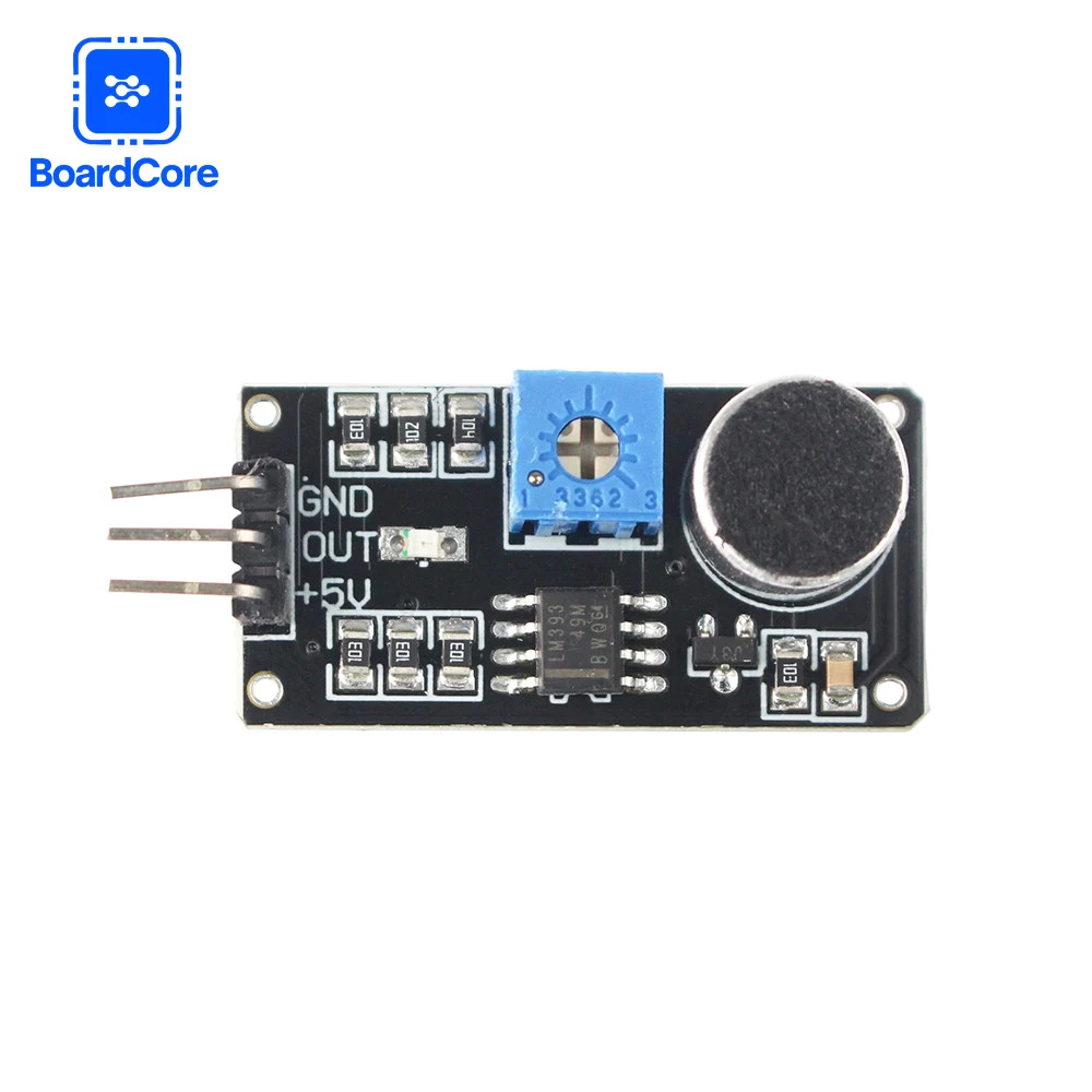 Sound Sensor Module with LM393 Chip and Electret Microphone for Detection