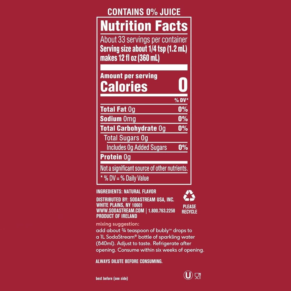 Bubly Fruit Drops Variety Pack, 6-Pack/