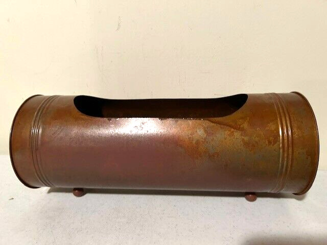 Country tabletop Candle box planter in rustic metal