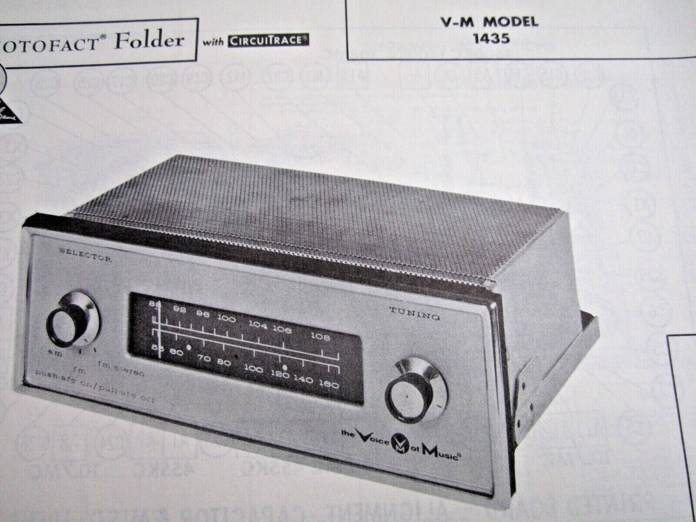 VM 1435 TUNER RECEIVER PHOTOFACT