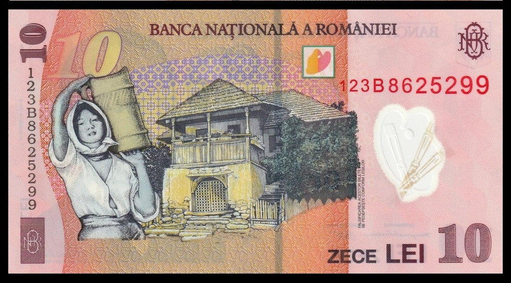 🇷🇴 ROMANIA POLYMER 10 LEI 2008 UNC * NIKOLA GRIGORESCU ***