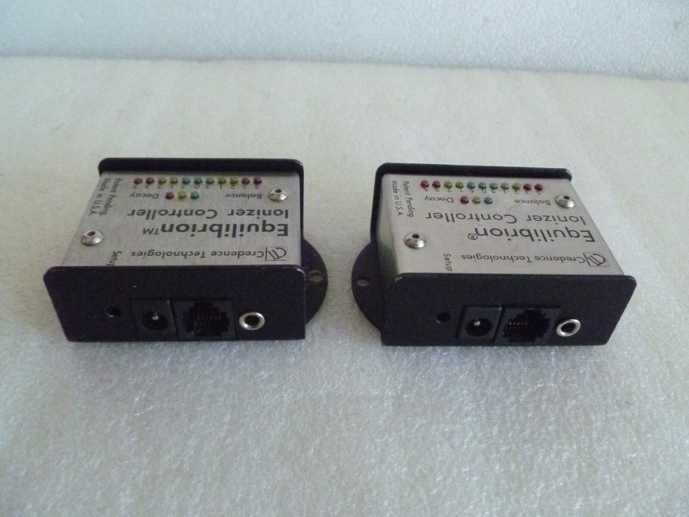 LOT OF 2 CREDENCE TECHNOLOGIES EQUILIBRION IONIZER CONTROLLER CTC037