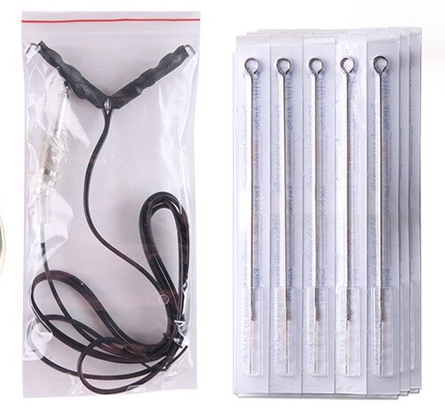 Complete Tattoo Kit 2 Professional Machine Set Gun 15 Inks Power Supply Needles