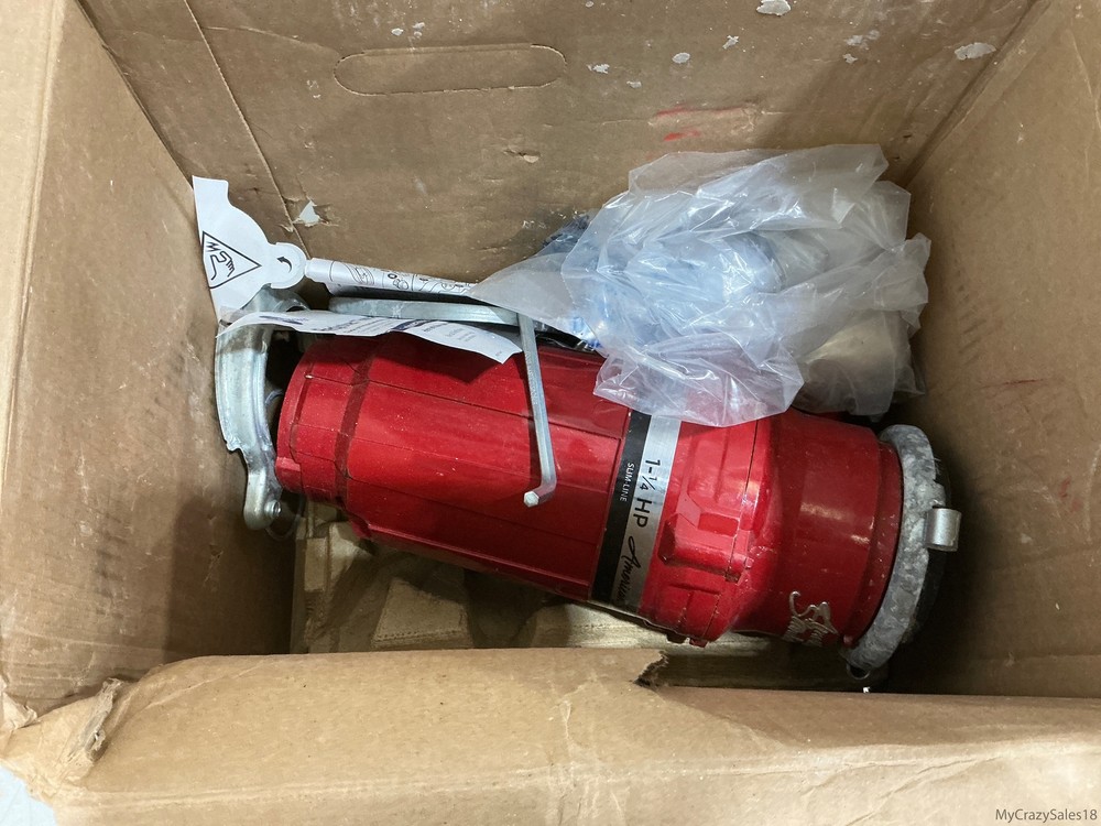 InSinkErator EVOLUTION 0.75HP 3/4 HP, Advanced Series, Red