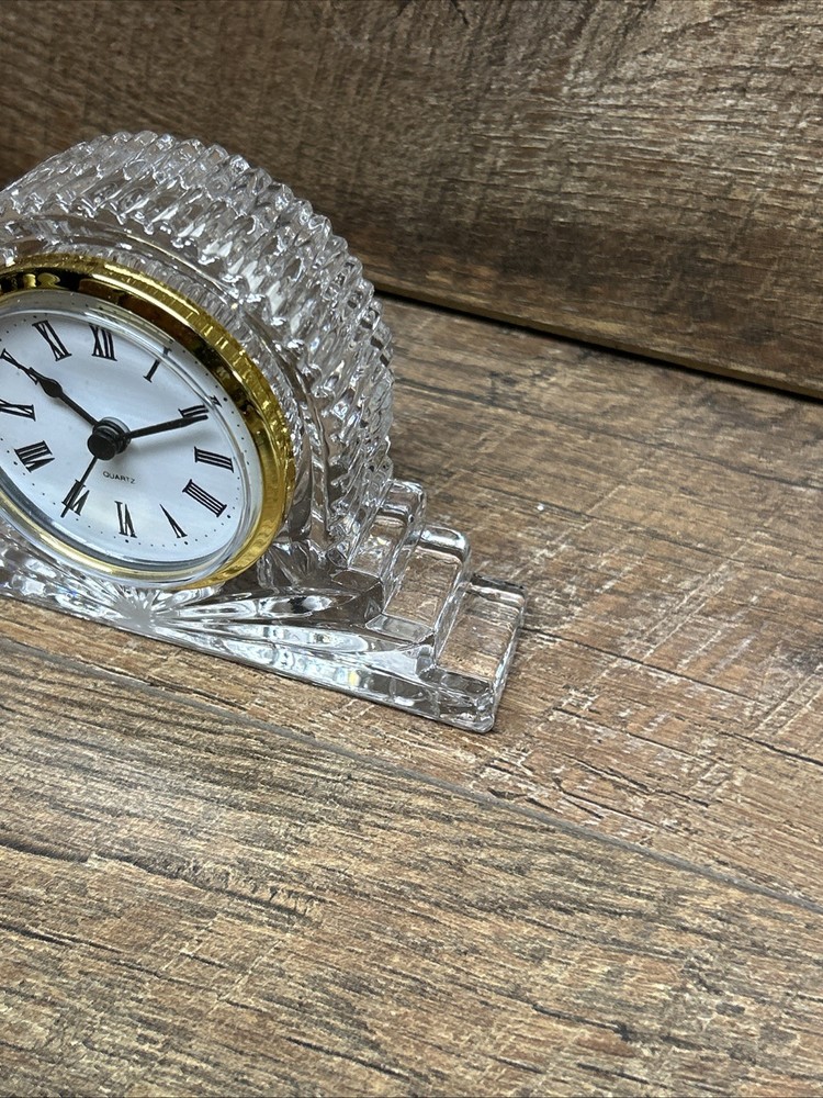 Lead Crystal Glass Clock