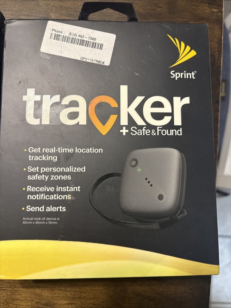 2 Sprint Tracker Safe & Found GPS Tracker Apple Android Compatible New/Sealed.