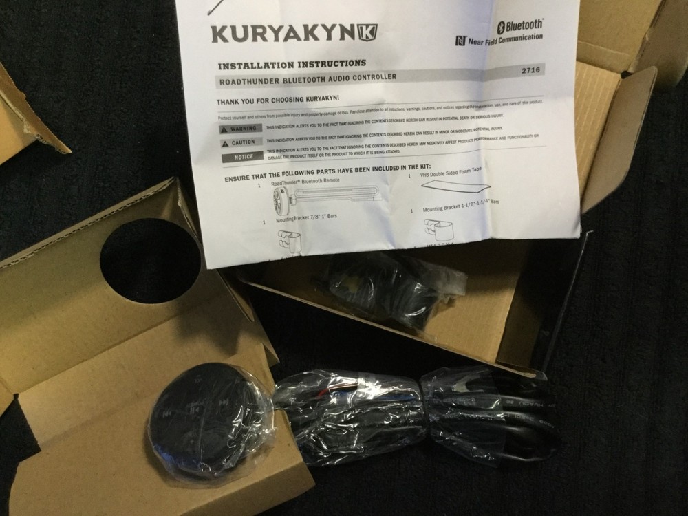 Kuryakyn Road Thunder Motorcycle Bluetooth Audio Controller from MTX