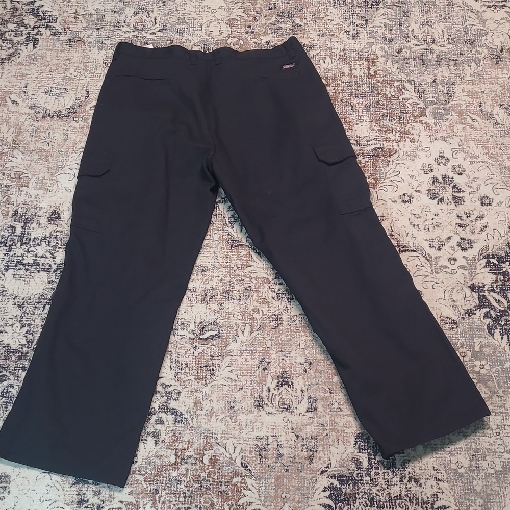 Dickies Cargo Work Pants Black 36x30 Polyester Blend GP3038BK Men