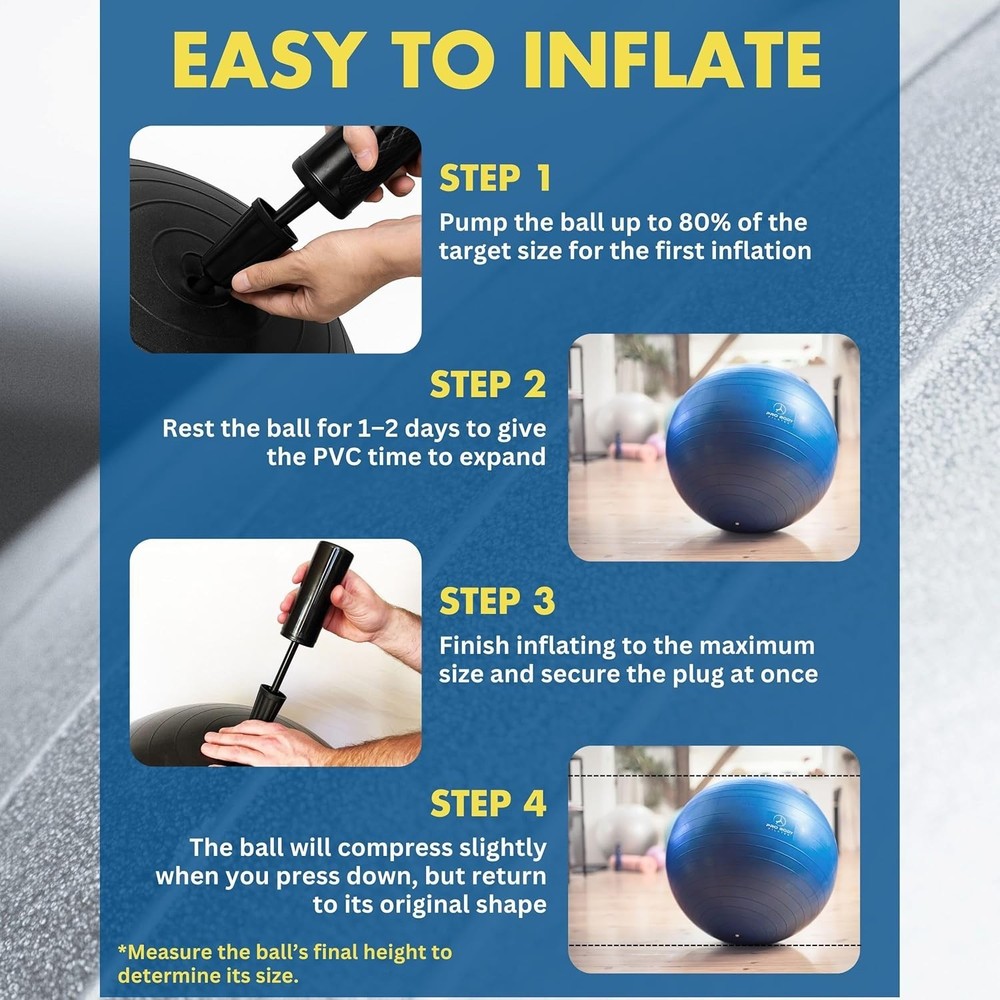 Versatile Stability Ball - Ideal for Core Training, Yoga, and Pregnancy Use