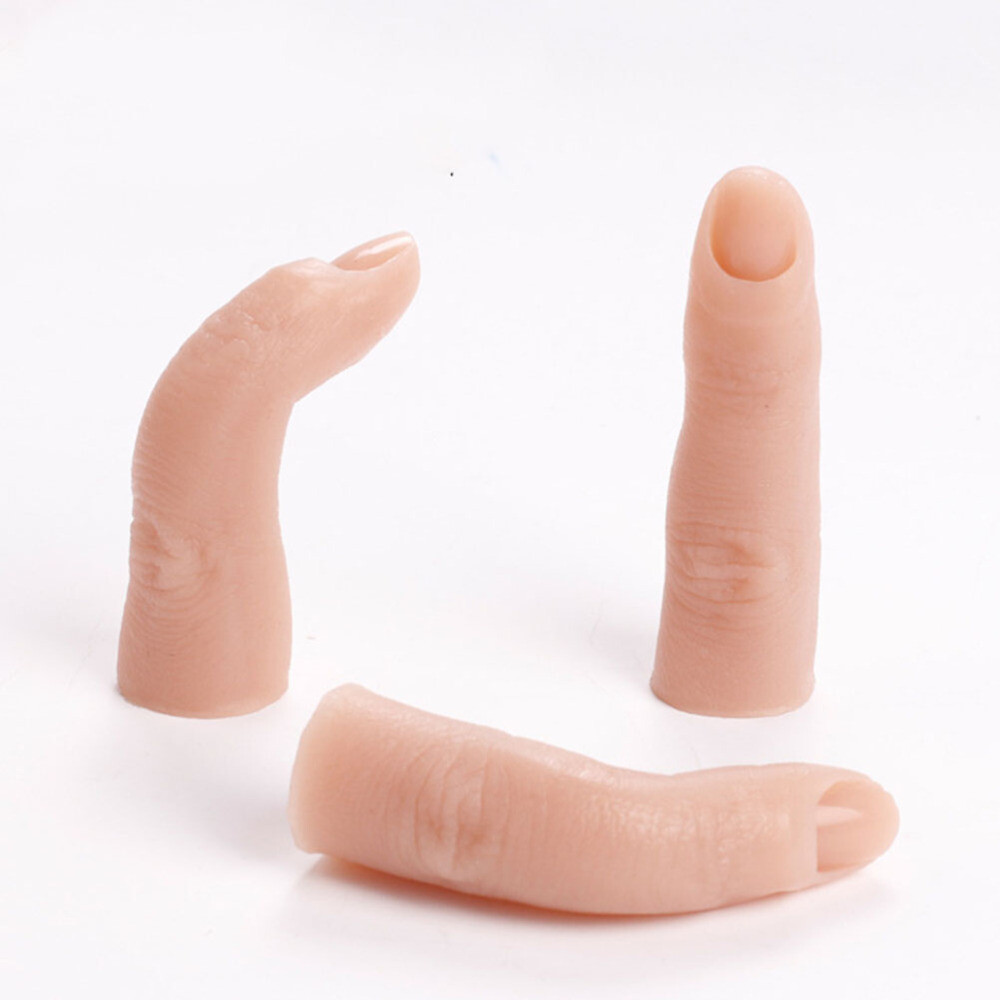 Prosthetic Finger Tips Realistic Silicone Hand Full Practice Tools Hands Fake