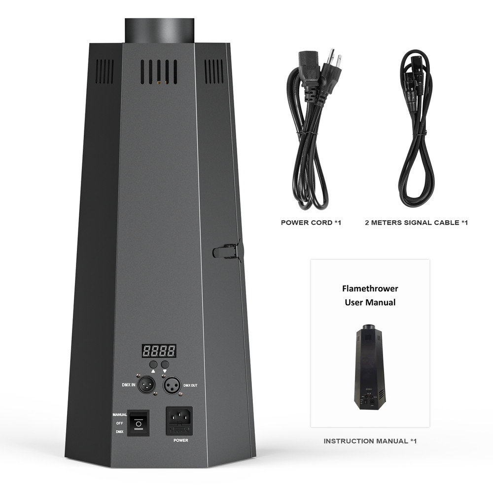 200W Stage Fire Thrower Flame Effect Machine DMX DJ Disco Party Flame Projector