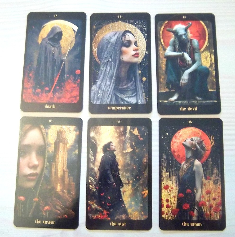Amber Moon Tarot Deck by Hepie Bartkowski w/ Guidebook - New / Sealed
