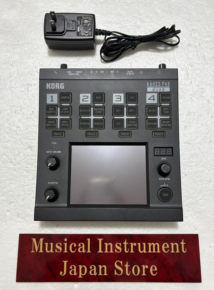 Korg Kaoss Pad Quad Dynamic Effect Processor Sampler with Adapter
