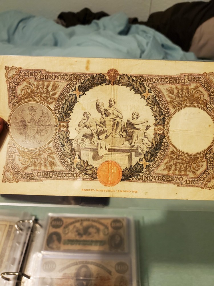 ITALY 500 LIRE 1940 FINE