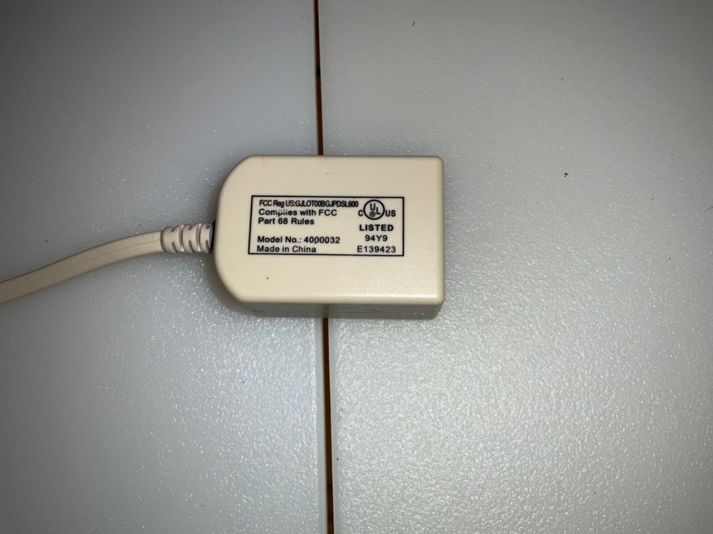 DSL Filter Model No 4000032 Dsl Modem/Phone Line