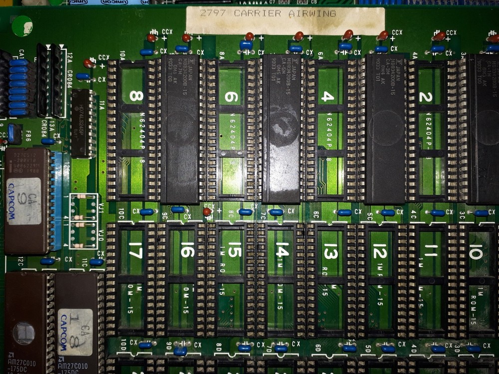 Carrier Air Wing ORJINAL CPS 1 - JAMMA PCB - WORKING