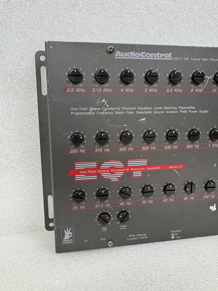AudioControl EQT Series II One-Third Octave Constant-Q Precision Equalizer