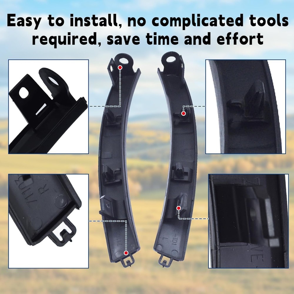 2 Pcs Bumper Filler Front Left Driver Side and Front Right Passenger Side Replac