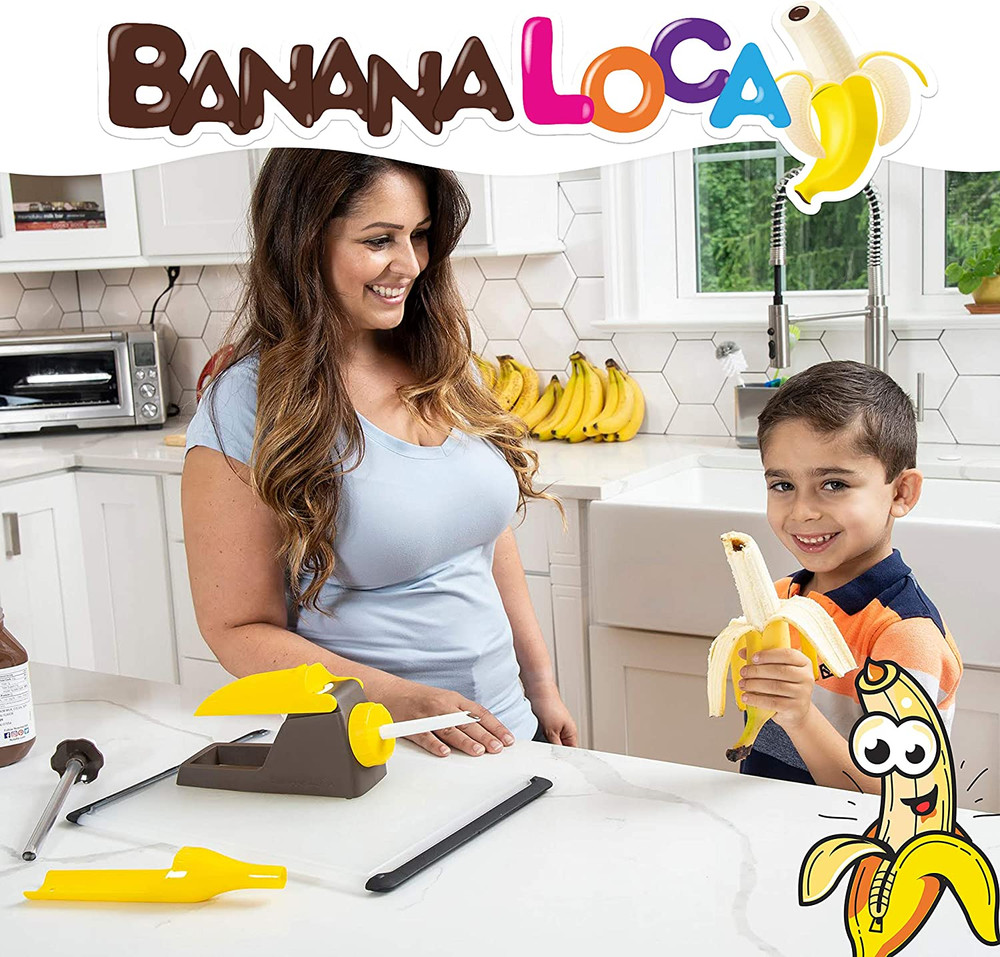 ® Kitchen Gadget - Core & Fill a Banana While Still in Its Peel