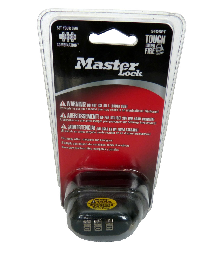 Master Lock 94DSPT Gun Trigger Safety Combination Lock NIP