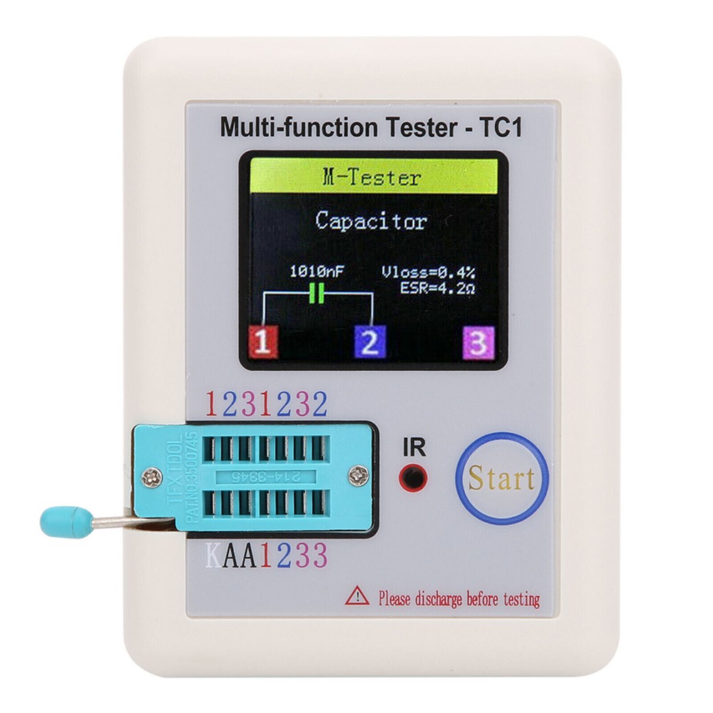 1.8" TFT Screen Multi-function Transistor Tester LCR-TC1 For Capacitor Diodes