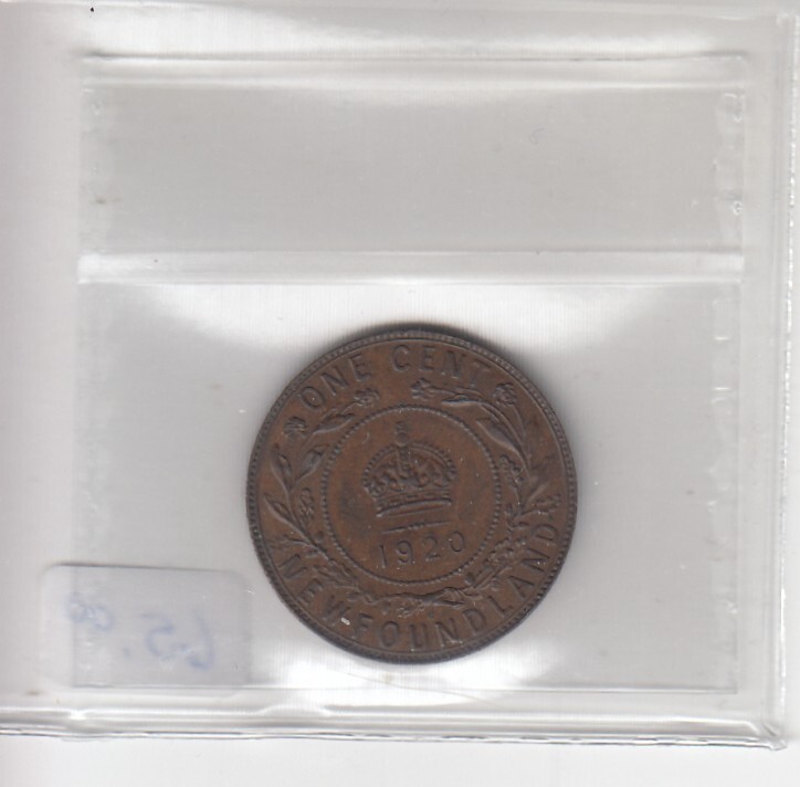 1920C Newfoundland One Cent - ICCS EF45 - XCZ 031