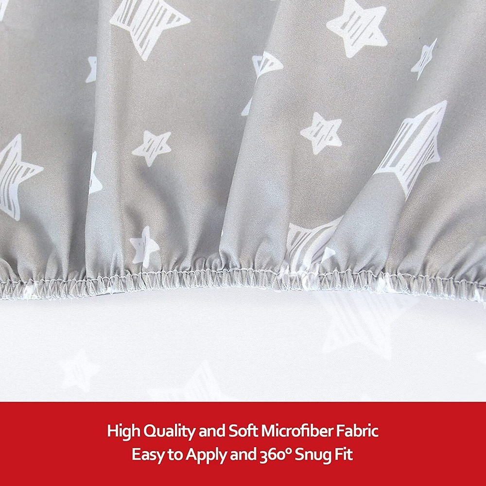 Pack n Play Playard Fitted Sheets Ultra Soft Mini Crib Sheets 2 Pack 39"x27"x5"
