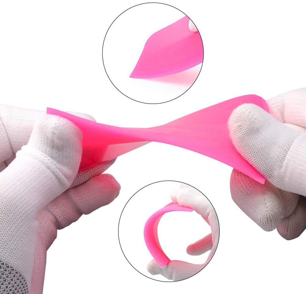 3Pc Soft Silicone Rubber Squeegees For PPF And Tint Installations