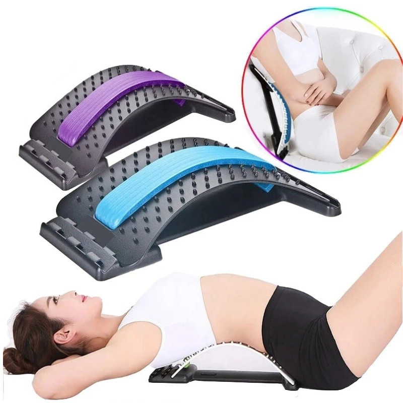 Back Stretcher for Lower Back Pain Relief, Back Cracking Device, Multi-Level