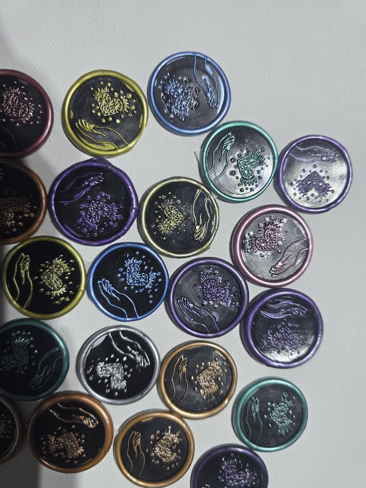 Pre Made Wax Seal Stick Ons 7 Different Designs