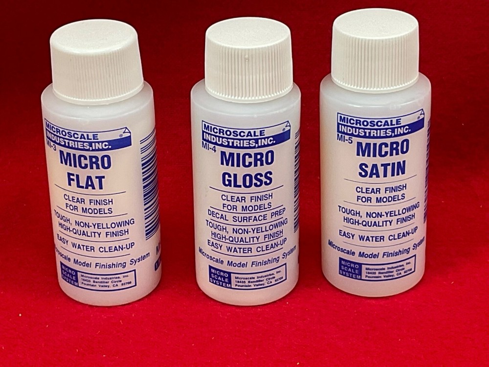 Microscale Industries MI3 MI4 MI5 MICRO COAT FLAT + GLOSS + SATIN  CLEAR FINISH