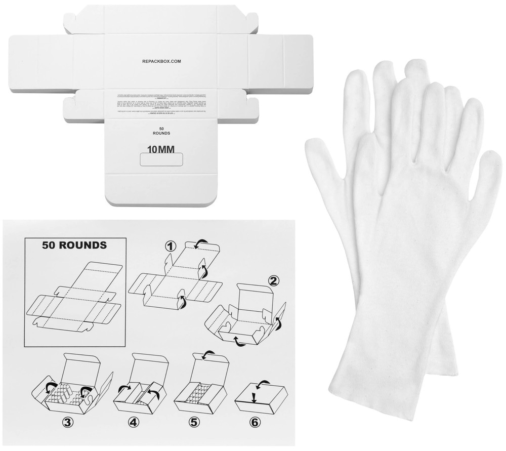 10MM - REPACKBOX® 100 BOX BUNDLE - Military Cardboard Ammo Box