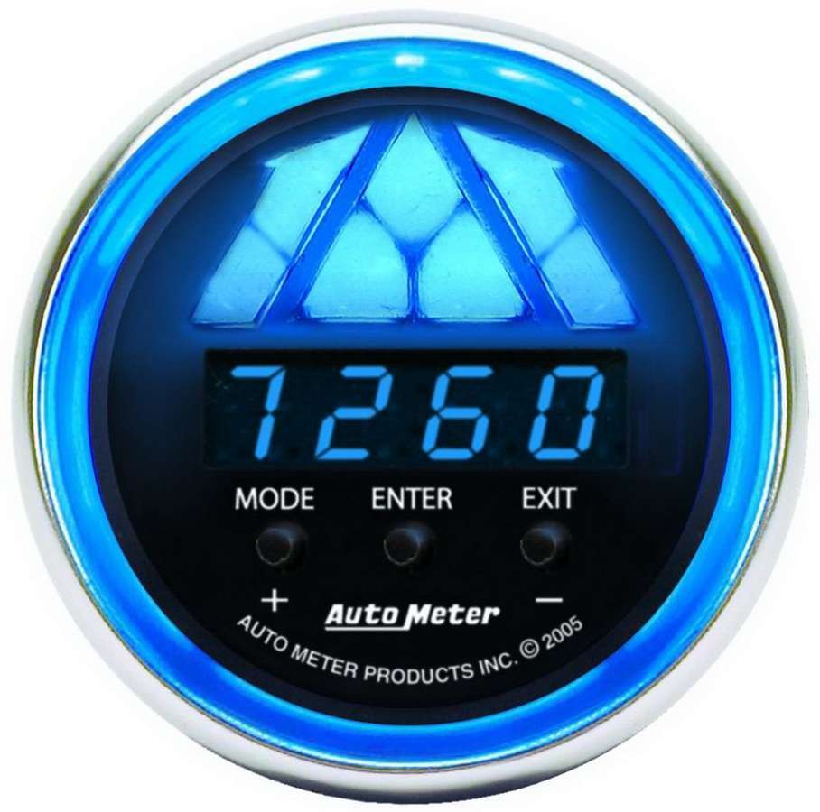 Autometer 6187, One 2-1/16In C/S Shift Light - 1 Stage- Blue Light Performance
