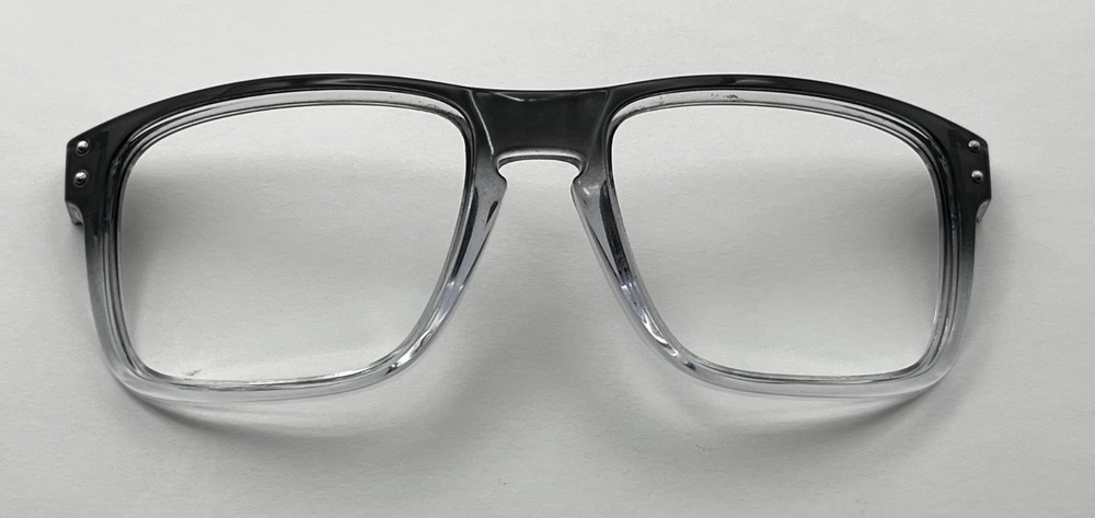 5078 - OAKLEY HOLBROOK CLEAR / BLACK FRONT FACE AUTHENTIC