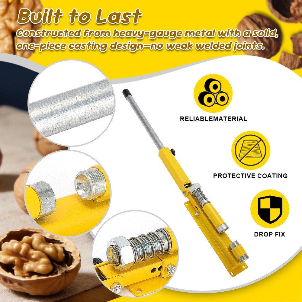 Nut Cracker Nutcracker Tool, Black Walnut Cracker for macadamia, Heavy Duty iron