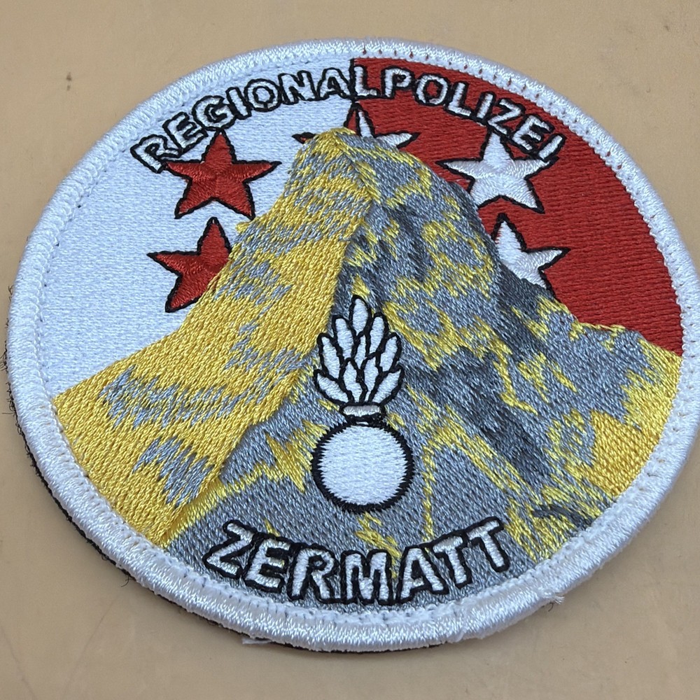 Regional Polizei Zermatt Patch 3 3/8” w/ Hook And Loop