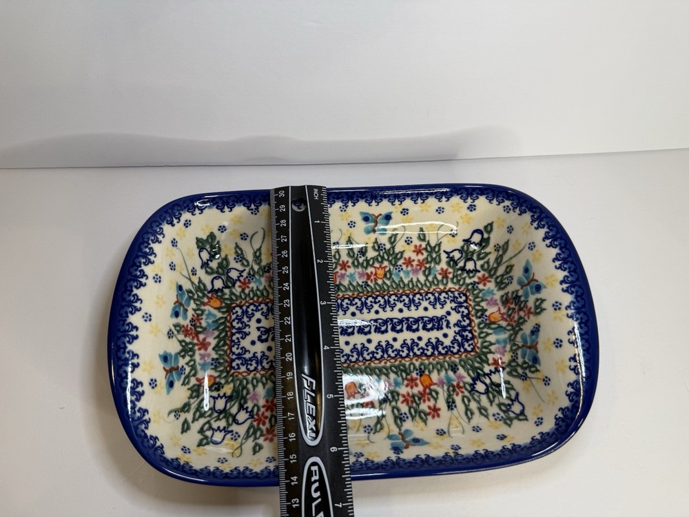 Polish Pottery Rectangular Baker Dish – Vena Ceramika UNIKAT – Hand Painted