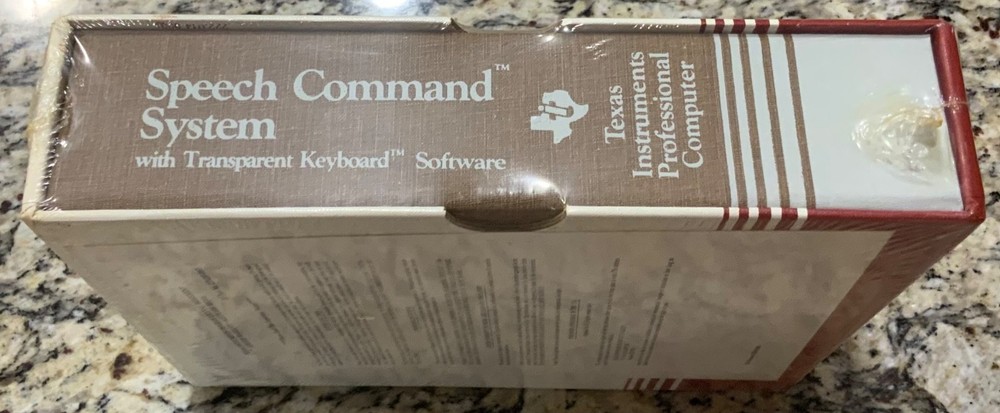 Texas Instruments Computer Speech Command System & Transparent Keyboard Software